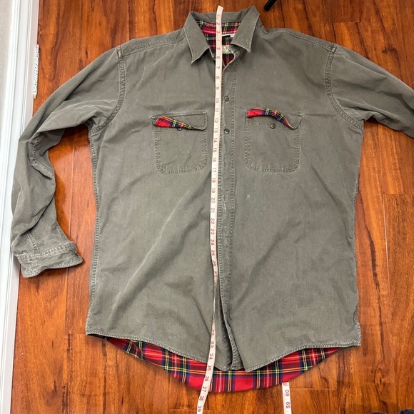 LL Bean Vintage Over Shirt Plaid Lined Size XLT - Picture 11 of 12